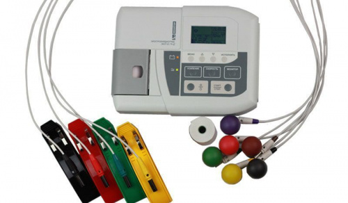 Монитор Электрокардиограф 1-3-канальный мини ЭК 3Т-01-«Р-Д»/2 (T10000) с цветным экраном и бумагой 80 мм