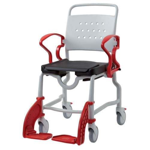 Кресло-стул с санитарным оснащением (туалетно-душевой) Берлин (серый/синий) (арт. 344...)
