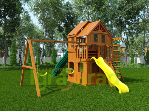 Детская деревянная площадка IgraGrad Premium Великан 2 (макси)