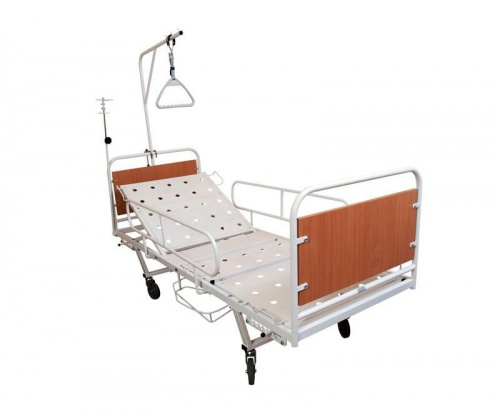 Кровать медицинская функциональная 4-секционная Ока Медик КМФ4-01 (на колесах) фото 2