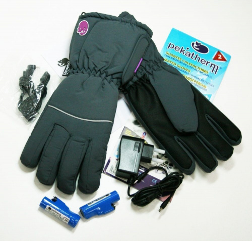 Перчатки непромокаемые с подогревом PEKATHERM GU910 L (литиевые аккум. и зарядное уст-во включены) фото 4