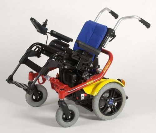 Кресло-коляска Отто Бокк Skippy с электроприводом (38 см,красный) фото 2
