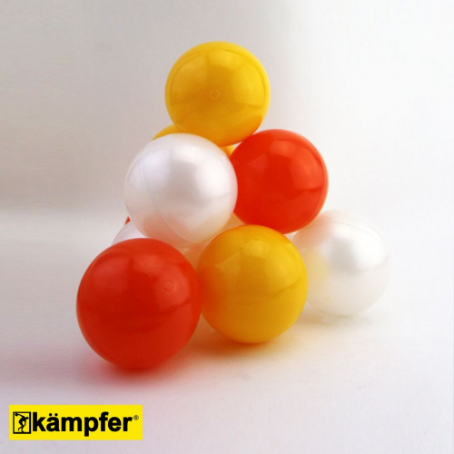Детский сухой бассейн Kampfer Pretty Bubble (Желтый + 200 шаров желтый/оранжевый/жемчужный) фото 8