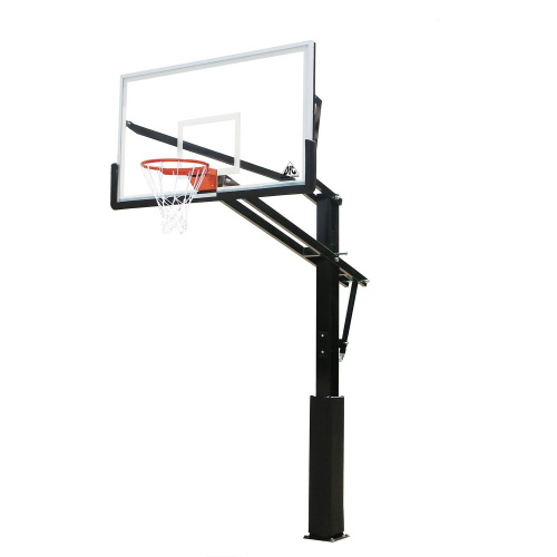 Баскетбольная стационарная стойка DFC ING72GU 180x105см стекло 10мм (Пять коробов). фото 7