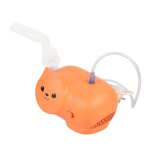 Ингалятор компрессорный OMRON Neko Kat (MRU) детский (оранжевый) фото 6