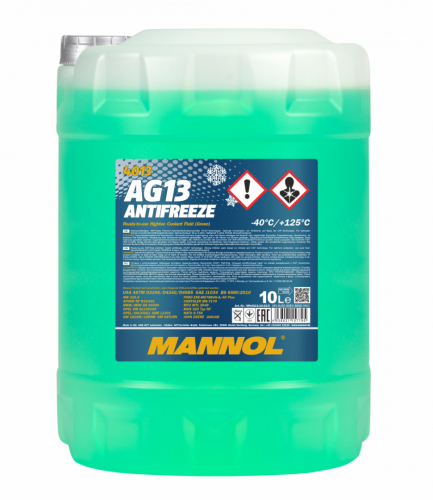 Антифриз MANNOL Antifreeze AG13 (-40 °C) Hightec 4013 - 10 л