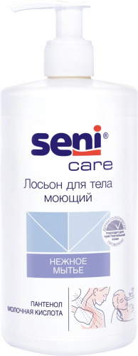 Лосьон для тела моющий, поддерживает жировой баланс сухой кожи "SENI CARE" 500мл (SE-231-B500-11R)