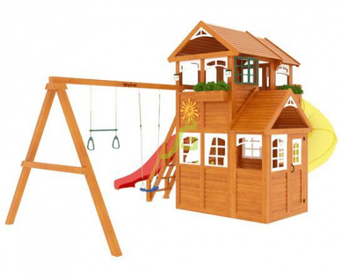 Детская площадка IgraGrad Клубный домик 3 с трубой Luxe фото 4