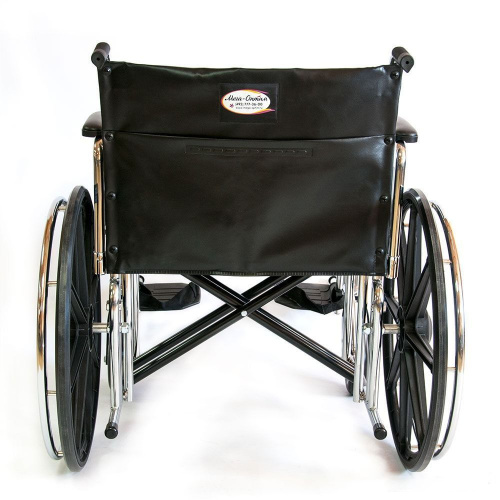 Мега Оптим Кресло-коляска механическая 711AE (56см) (кож.зам) колеса литые фото 7