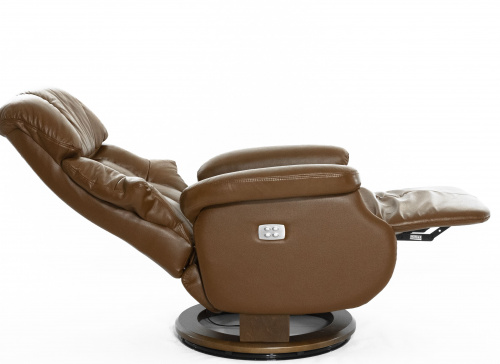 Кресло Relax Lux Electro S16099RWB_КОЖА (034 COGNAC / 029WALNUT ) фото 6
