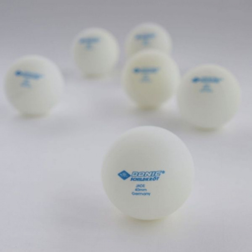 Мячики для настольного тенниса Donic Jade 6 штук, белый фото 3
