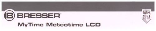 Часы настенные Bresser MyTime Meteotime LCD, белые фото 2