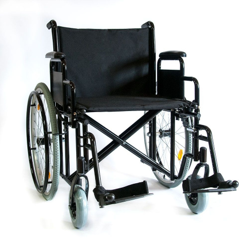 Кресло-коляска механическая 711AE (61см) (ткань) колеса пневмо