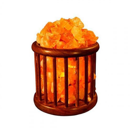 Солевая лампа абажур Корзина домашний очаг (модель 791) 3-4 кг