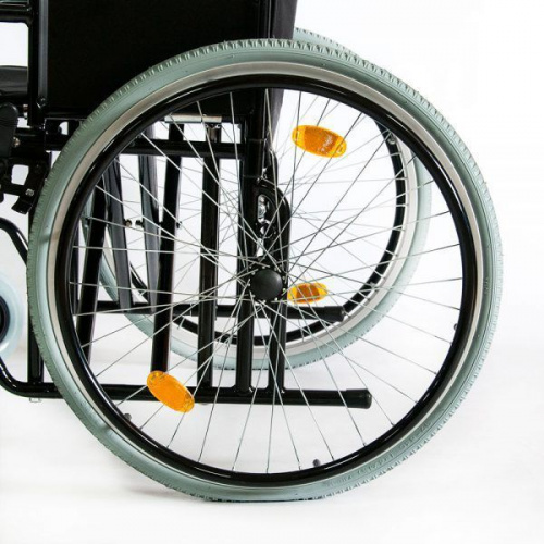 Кресло-коляска механическая 711AE (51см) (ткань) колеса пневмо фото 3