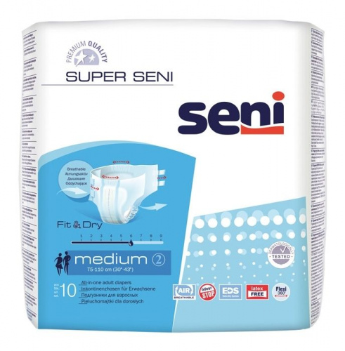 Подгузники для взрослых SUPER SENI Medium по 10 шт. (SE-094-ME10-JA1)
