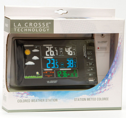 Метеостанция La Crosse WS6827 с цветным экраном и USB-портом фото 4