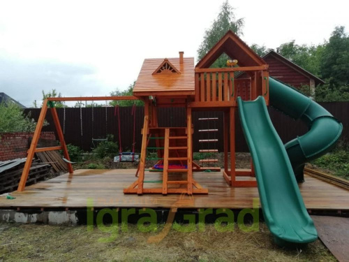 Детская деревянная площадка IgraGrad Premium Крепость Deluxe 3 фото 5