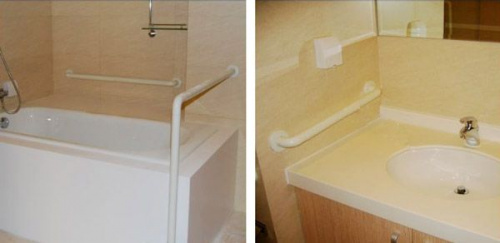 Мега Оптим Поручень для санитарно-гигиенических комнат 8810 (40 см) жёлтый фото 3