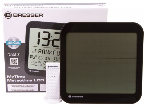 Часы настенные Bresser MyTime Meteotime LCD, черные фото 15