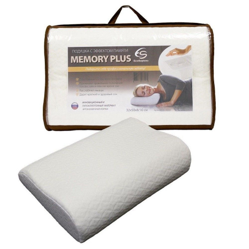 Медицинская ортопедическая подушка с эффектом памяти Memory PLUS (60 * 40 * 13 см) ES-78031