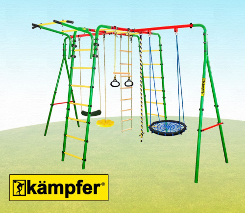 Спортивно-игровой комплекс Kampfer Wunder (Гнездо малое синее (желтая лиана)) фото 7