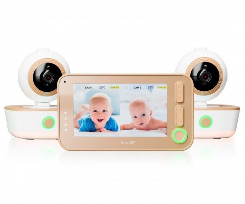Видеоняня Ramili Baby RV1300 с автоматическим поворотом камеры вслед за движением фото 4