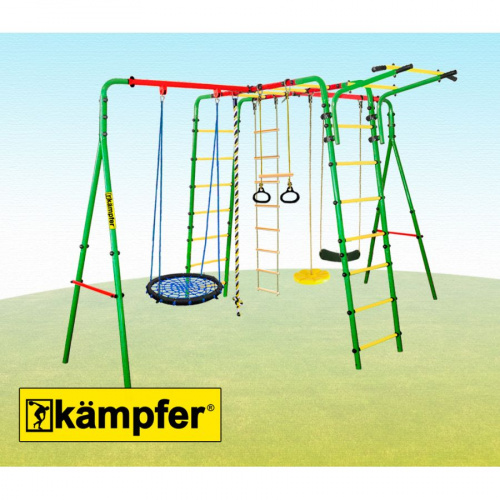 Спортивно-игровой комплекс Kampfer Wunder (Гнездо большое зеленое (желтая лиана)) фото 3