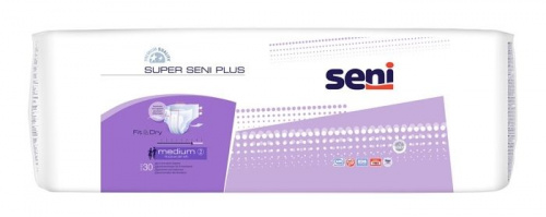 Подгузники для взрослых SUPER SENI PLUS Medium по 30 шт. (SE-094-ME30-A02)