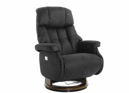 Кресло Relax Lux Electro S16099RWB_ НУБУК( Charcoal16 / 029WALNUT)