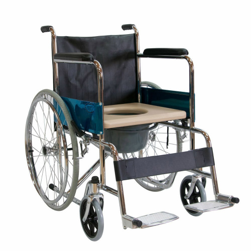 Кресло-коляска Оптим FS681-45 с санит. (ширина сиденья 43 см) фото 3