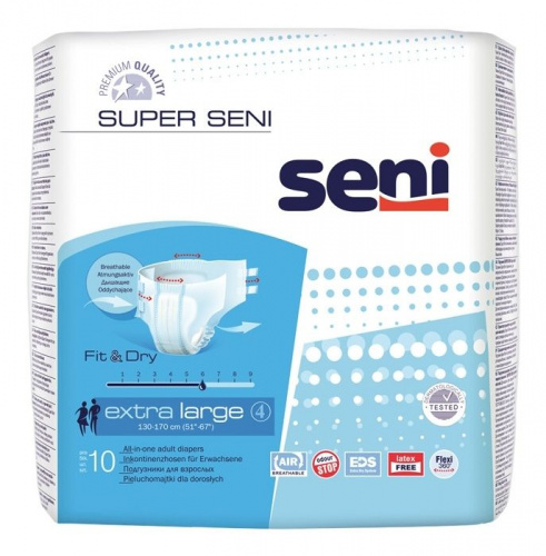 Подгузники для взрослых SUPER SENI Extra Large по 10 шт. (SE-094-XL10-JA1)