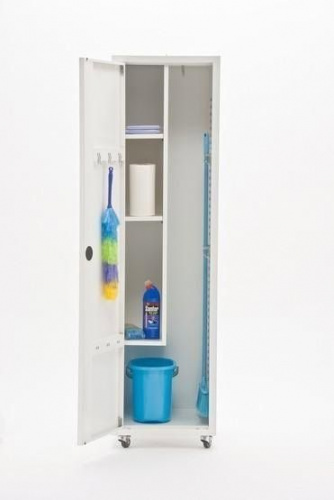 Шкаф антибактериальный для уборочного инвентаря МЕТ ЭССЕН 1МУ-180 (963) 180х50х50см