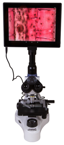 Микроскоп цифровой Levenhuk MED D10T LCD, тринокулярный фото 2