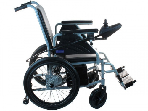 Кресло-коляска электрич.Титан LY-EB103-119 (шир.сид. 42см) с санитарным оснащ. фото 10