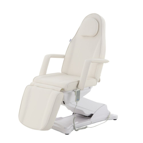 Косметологическое кресло электрическое 3 мотора Med-Mos ММКК-3 КО-176DP цвет кремовый фото 2