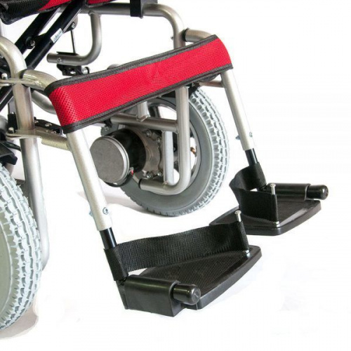Прокат Кресло-коляска Мега-Оптим PR110 A-46 с электроприводом (сине-черная) фото 24