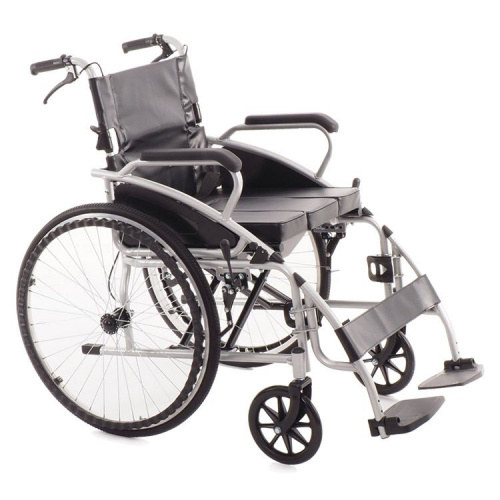 Кресло-коляска механическая МЕТ 962 (17016) (ширина сид. 45 см) с туалетным оснащением