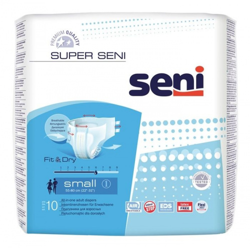 Подгузники для взрослых SUPER SENI Small по 10 шт. (SE-094-SM10-A01)