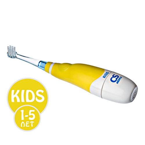 Электрическая звуковая зубная щетка CS Medica SonicPulsar CS-561 Kids (желтая) фото 4