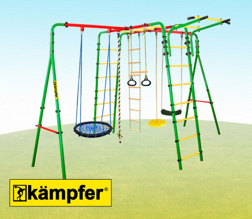 Спортивно-игровой комплекс Kampfer Wunder (Гнездо малое синее (желтая лиана)) фото 2