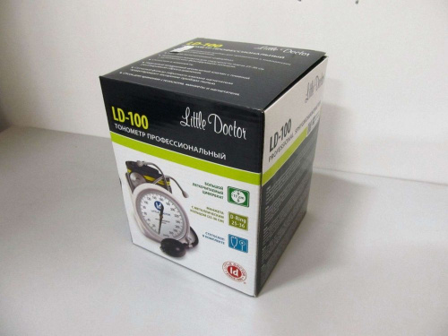 Little doctor Тонометр механический LD-100 со стетоскопом, большой манометр, манжета (25-36 см) с фиксирующим кольцом фото 2