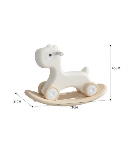 Лошадка-качалка-беговел для детей UNIX Kids Camel, до 50 кг, игрушка для детей, от 1 года, 71x31x58 см фото 10