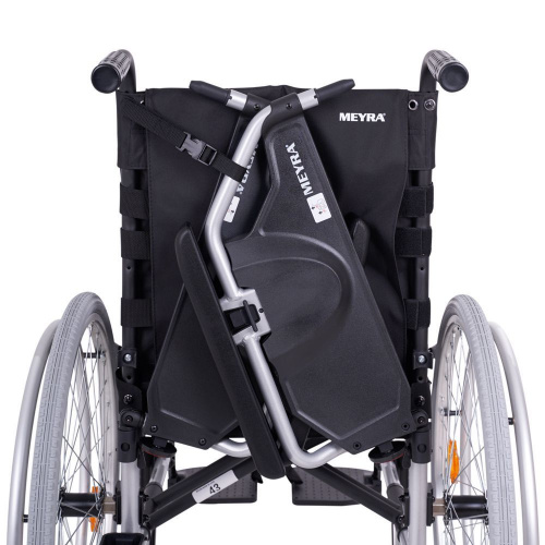 Кресло-коляска механ. MEYRA EuroChair2 2.750 (38см) пневмо колеса, цв.рамы серебро фото 15