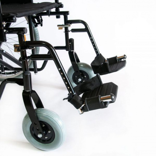 Кресло-коляска механическая 711AE (61см) (ткань) колеса пневмо фото 11