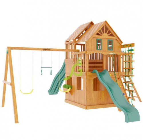 Детская деревянная площадка IgraGrad Premium Великан 2 (домик) фото 3
