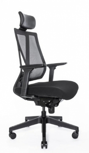 Кресло FALTO G-1 GON 01KAL/BK-BK (Каркас черный, спинка черная, сидение черное)