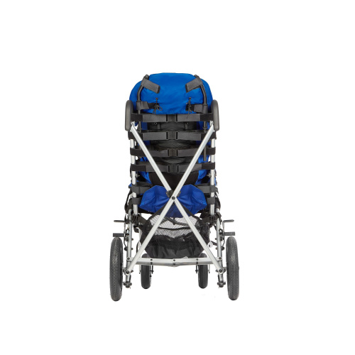 Кресло-коляска для детей с ДЦП Ortonica KITTY (40см) PU со столиком и капюшоном, цв.синий фото 4