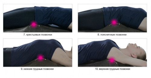 Массажный коврик-мат для спины к массажному аппарату Gapo Alance (Черный цвет) фото 5