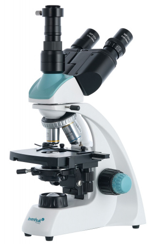 Микроскоп цифровой Levenhuk D400T, 3,1 Мпикс, тринокулярный фото 3